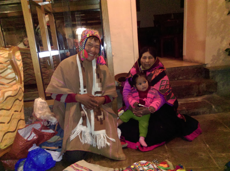 The Paqo Ricardo from Q'ero with his family